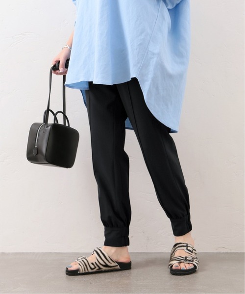 JOURNAL STANDARD（ジャーナルスタンダード）の「《追加》ピンタックジョガーパンツ◆（その他パンツ・レディース・ブラック/ネイビー・38/36）」の6枚目の写真