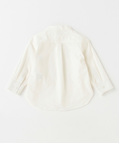 petit main（プティマイン）の「スタンドカラーシャツ（シャツ/ブラウス・キッズ・ホワイト/ブルー・80ｃｍ/90cm/110cm/100cm/120cm/130cm）」の5枚目の写真