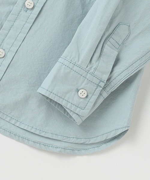 petit main（プティマイン）の「スタンドカラーシャツ（シャツ/ブラウス・キッズ・ホワイト/ブルー・80ｃｍ/90cm/110cm/100cm/120cm/130cm）」の7枚目の写真