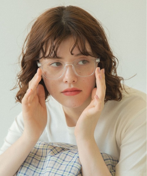 idem(イデム)の「idem wellington glasses/ウェリントン型メガネ(メガネ・レディース・ブラック/クリア・FREE)」の1枚目の写真