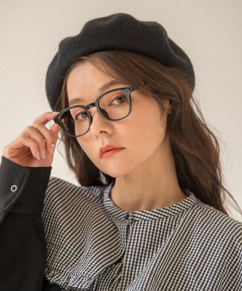 idem(イデム)の「idem wellington glasses/ウェリントン型メガネ(メガネ・レディース・ブラック/クリア・FREE)」の3枚目の写真