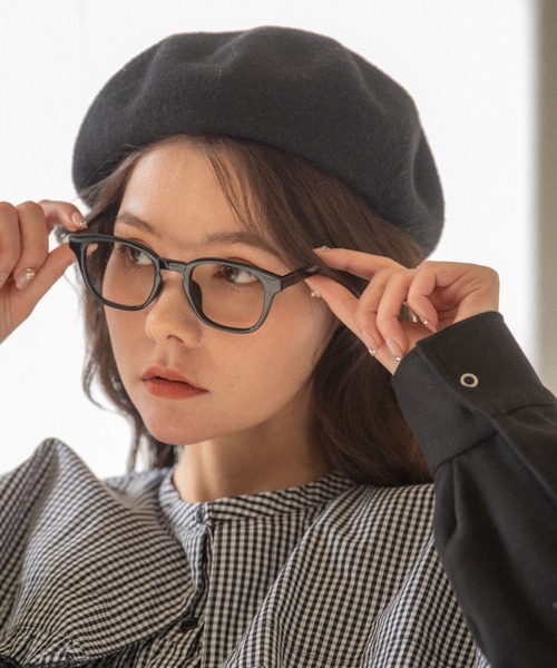 idem(イデム)の「idem wellington glasses/ウェリントン型メガネ(メガネ・レディース・ブラック/クリア・FREE)」の6枚目の写真
