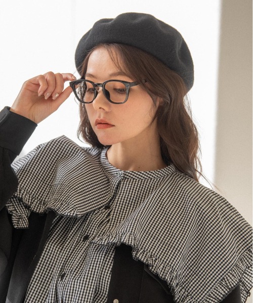 idem(イデム)の「idem wellington glasses/ウェリントン型メガネ(メガネ・レディース・ブラック/クリア・FREE)」の7枚目の写真