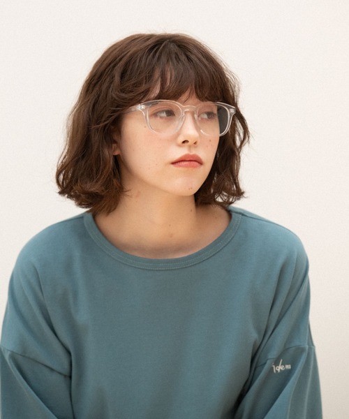 idem(イデム)の「idem wellington glasses/ウェリントン型メガネ(メガネ・レディース・ブラック/クリア・FREE)」の17枚目の写真