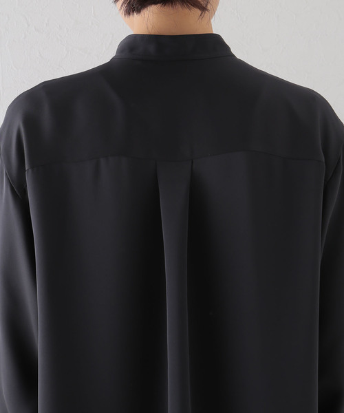 plage（プラージュ）の「satin plain シャツ◆（シャツ/ブラウス・レディース・アイボリー/ブラック・FREE）」の11枚目の写真