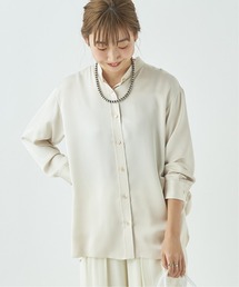 plage | satin plain シャツ◆(シャツ/ブラウス)