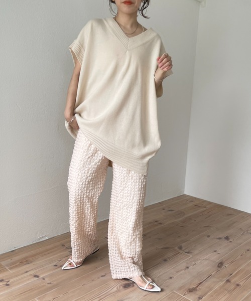 wee9s(ウィークス)の「sheer pajamas check pants / シアーパジャマチェックパンツ(その他パンツ・レディース・ピンク/イエロー・FREE)」の19枚目の写真