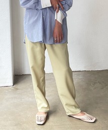 リネンライクテーパードパンツ