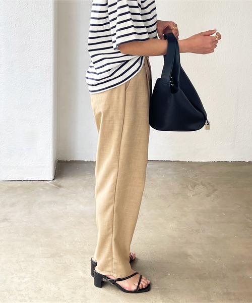 Shelly island（シェリーアイランド）の「リネンライクテーパードパンツ（その他パンツ・レディース・ベージュ/イエロー/オレンジ/モカ・FREE）」の20枚目の写真