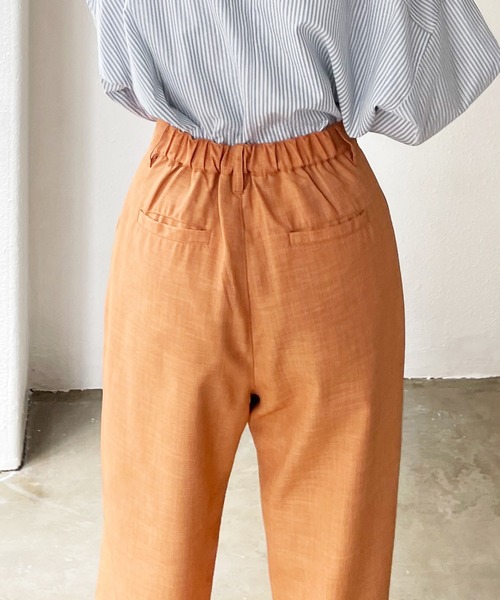 Shelly island（シェリーアイランド）の「リネンライクテーパードパンツ（その他パンツ・レディース・ベージュ/イエロー/オレンジ/モカ・FREE）」の16枚目の写真