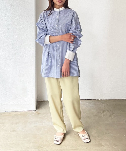 Shelly island（シェリーアイランド）の「リネンライクテーパードパンツ（その他パンツ・レディース・ベージュ/イエロー/オレンジ/モカ・FREE）」の15枚目の写真