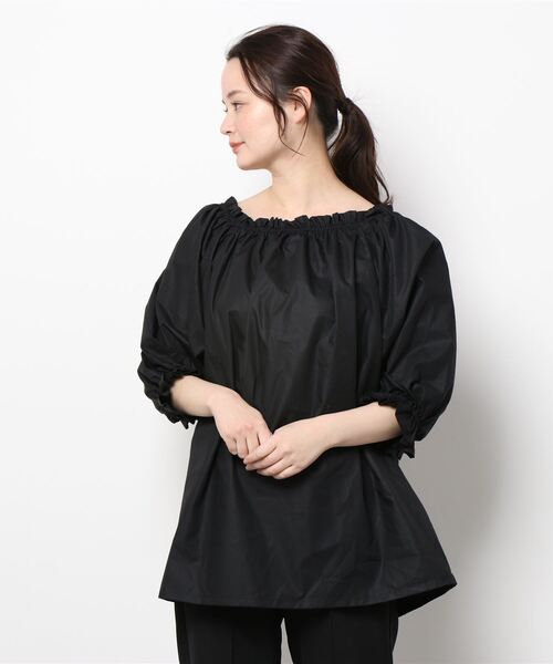 Maunaloa(マウナロア)の「【Maunaloa】パフ7分袖ブラウス(シャツ/ブラウス・レディース・ホワイト/ブラック・S/M/L)」の3枚目の写真