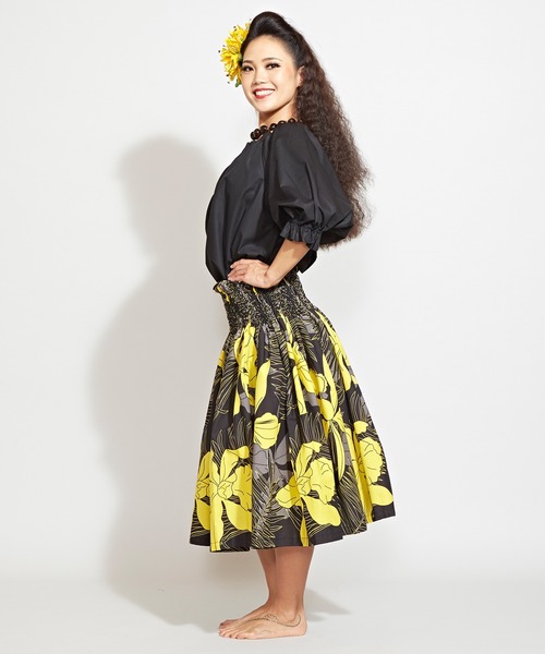 Maunaloa(マウナロア)の「【Maunaloa】パフ7分袖ブラウス(シャツ/ブラウス・レディース・ホワイト/ブラック・S/M/L)」の13枚目の写真