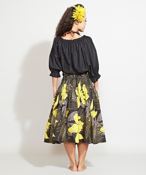 Maunaloa(マウナロア)の「【Maunaloa】パフ7分袖ブラウス(シャツ/ブラウス・レディース・ホワイト/ブラック・S/M/L)」の7枚目の写真