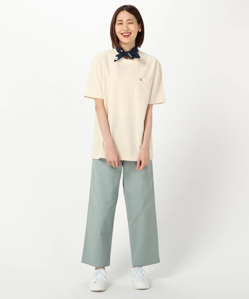 Arnold Palmer（アーノルドパーマー）の「APクラシック 半袖 シェア Ｔシャツ（Tシャツ/カットソー・レディース・アイボリー/ライトブルー/ホワイト/ダークグリーン/ラベンダー/ライトピンク/イエロー/ミント/ブルー/ネイビー/ブラック/レッド・XS/S/M/L/LL）」の21枚目の写真