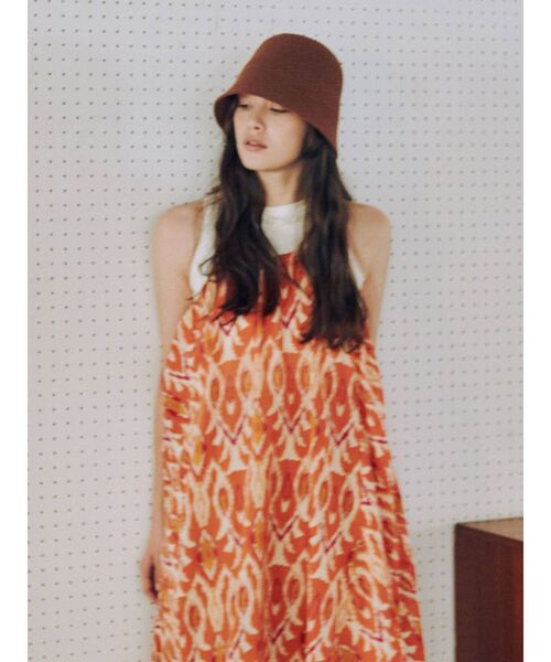 Ungrid（アングリッド）の「イカットモチーフキャミワンピース（ワンピース・レディース・オレンジ/ブルー・FREE）」の10枚目の写真