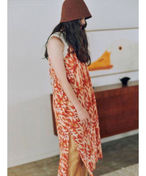 Ungrid（アングリッド）の「イカットモチーフキャミワンピース（ワンピース・レディース・オレンジ/ブルー・FREE）」の11枚目の写真