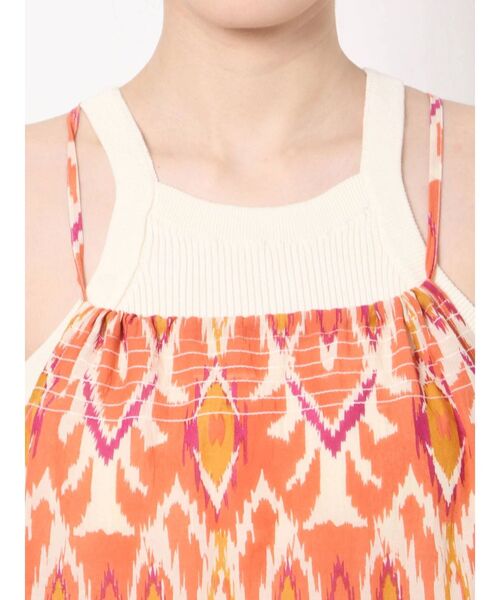 Ungrid（アングリッド）の「イカットモチーフキャミワンピース（ワンピース・レディース・オレンジ/ブルー・FREE）」の8枚目の写真