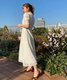 ルルウィルビー　白　レースワンピース　01番 ルルウィルビー 白 レースワンピース 01番 ルルウィルビー 白 レース