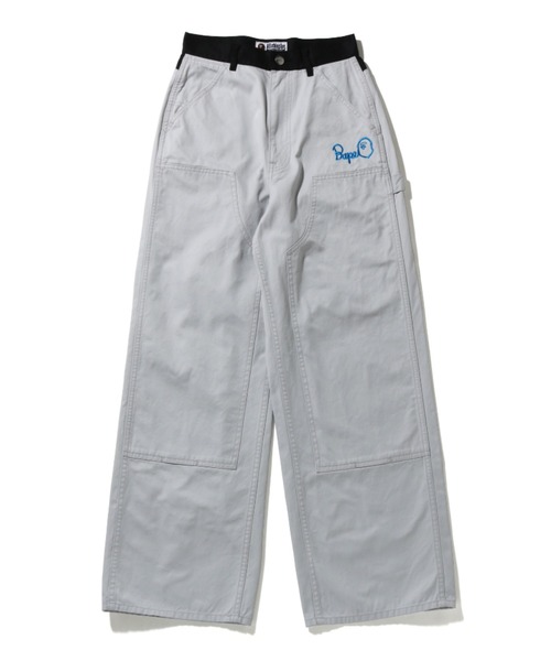 BAPE EMBROIDERY BATHING PAINTER PANTS L 