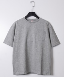 【50】USAコットンルーズシルエットポケット付き半袖Tシャツ