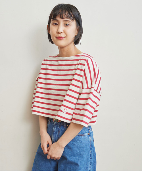 tシャツ 「WOMEN」ショート丈　プルオーバー レディース ニット LEISURE WOMAN ショート丈プルオーバー レディース