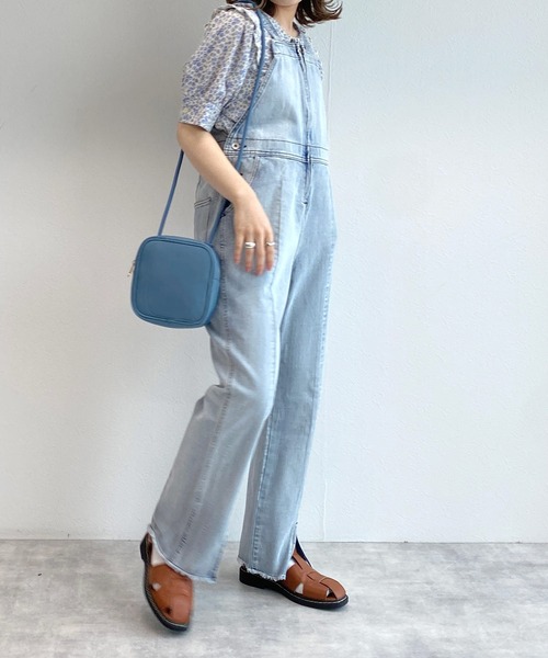 w closet（ダブルクローゼット）の「ラウンドスクエアショルダーBAG（ショルダーバッグ・レディース・ブラック/ブルー/グレイッシュベージュ・FREE）」の12枚目の写真