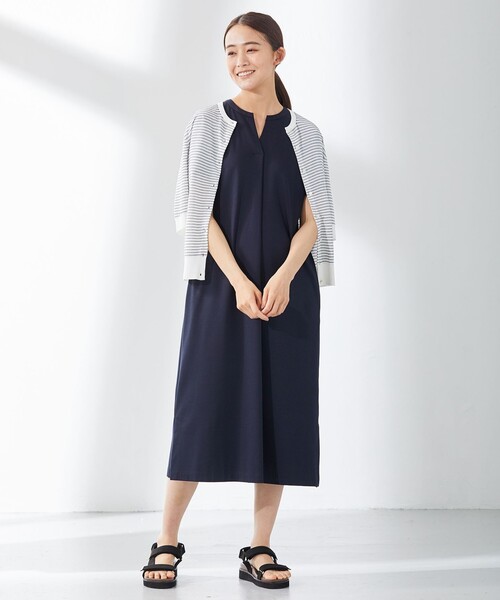 J.PRESS Ladies(J.プレス レディス)の「【洗える・抗菌防臭】コットンアセテート カーディガン(カーディガン/ボレロ・レディース・ホワイト系1/ライトグリーン系/ベージュ系/ピンク系/ネイビー系・SMALL)」の10枚目の写真