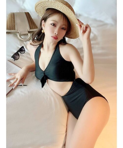 RESEXXY（リゼクシー）の「センターリボンモノキニ（水着・レディース・ブラック/その他1・FREE）」の6枚目の写真