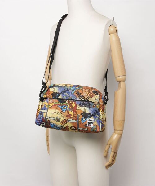 CHUMS（チャムス）の「CHUMS/チャムス ショルダーバック リサイクルスモールトラペゾイドショルダー CH60-3120（ショルダーバッグ・メンズ・ベージュ/ネイビー/ブラック/ブラウン・FREE）」の10枚目の写真