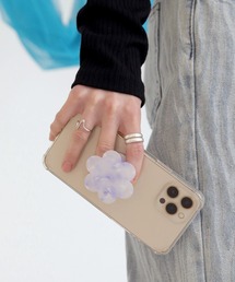 UNE MANSION（ユヌマンション）の「シェルフラワーグリップトック（スマホグッズ）」