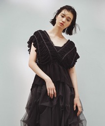 LA BELLE ETUDE | 配色ギャザーデザインブラウス(シャツ/ブラウス)