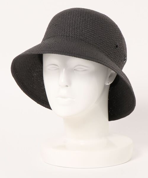 DouDou(ドゥドゥ)の「ペーパー手織りバケット風ハット(ハット・レディース・ブラック/ブラウン・FREE)」の11枚目の写真