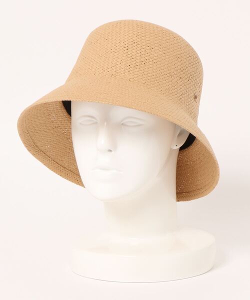 DouDou(ドゥドゥ)の「ペーパー手織りバケット風ハット(ハット・レディース・ブラック/ブラウン・FREE)」の12枚目の写真