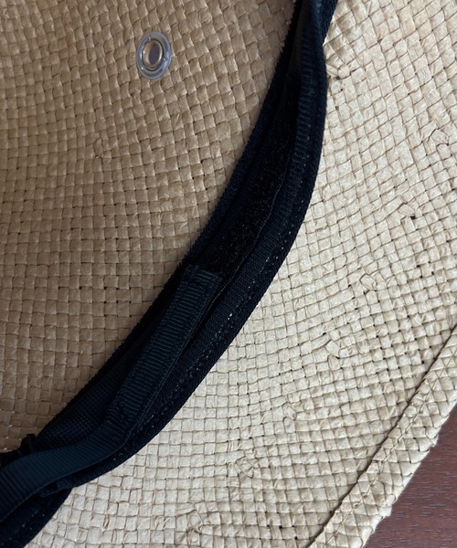 DouDou(ドゥドゥ)の「ペーパー手織りバケット風ハット(ハット・レディース・ブラック/ブラウン・FREE)」の9枚目の写真