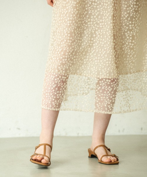 idem（イデム）の「botanical lace onepiece/ボタニカル総レースワンピース（ワンピース・レディース・ブラック/アイボリー・FREE）」の22枚目の写真