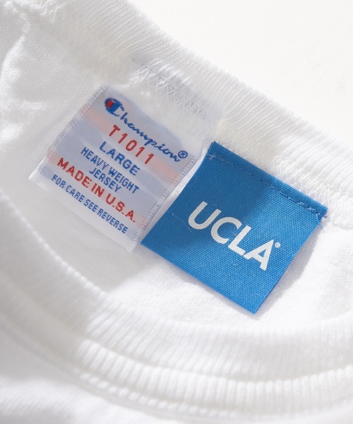 Champion(チャンピオン)の「【Champion/チャンピオン】UCLA カレッジロゴ ヘビーウエイト 半袖プリントTシャツ/ MADE IN USA/ T1011(Tシャツ/カットソー・レディース・ホワイト/ブルー・M/L/XL)」の5枚目の写真