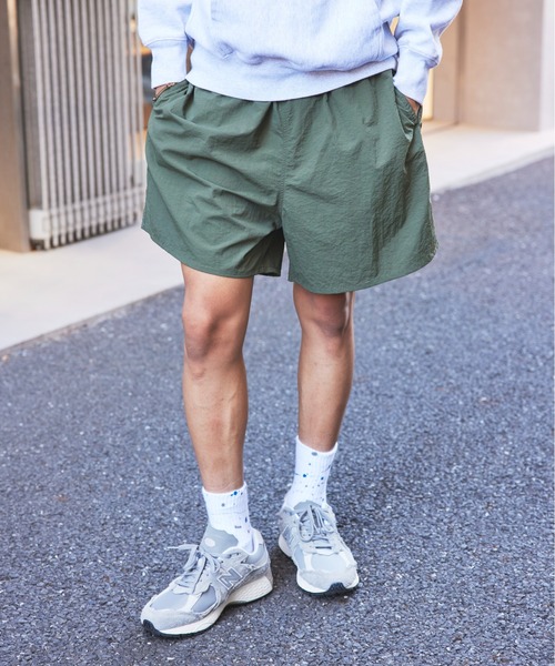 TRUSS（トラス）の「水陸両用！【TRUSS】バーサタイルナイロンDEVICEショーツ TECHパンツ ハーフパンツ NSV-505（その他パンツ・メンズ・ブラック/ベージュ/ネイビー/グレー/ピンク/イエロー/ミント/マルチ/パープル/オリーブ/ライトオレンジ系/ライトブラウン/ブルー/セージグリーン/スモークピンク・M/L/XL）」の5枚目の写真