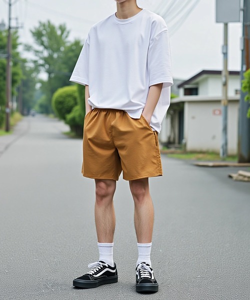 TRUSS（トラス）の「水陸両用！【TRUSS】バーサタイルナイロンDEVICEショーツ TECHパンツ ハーフパンツ NSV-505（その他パンツ・メンズ・ブラック/ベージュ/ネイビー/グレー/ピンク/イエロー/ミント/マルチ/パープル/オリーブ/ライトオレンジ系/ライトブラウン/ブルー/セージグリーン/スモークピンク・M/L/XL）」の17枚目の写真