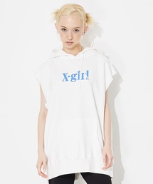 X-girl | SWEAT HOODED VEST/裏毛 スウェット フード/パーカーベスト(ベスト)
