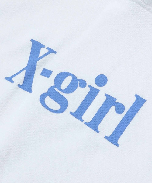 X-girl（エックスガール）の「SWEAT HOODED VEST/裏毛 スウェット フード/パーカーベスト（ベスト・レディース・ホワイト/ブラック/アッシュ・S/M）」の6枚目の写真