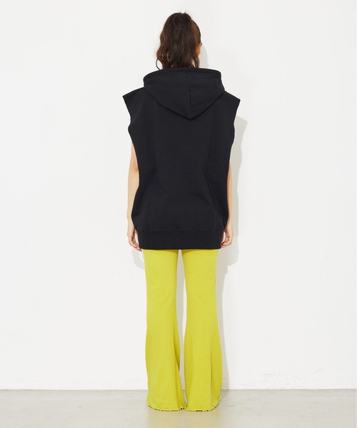 X-girl - X-girl/スウェットフードパーカーベスト X-girl（エックスガール）の「SWEAT HOODED VEST/裏毛