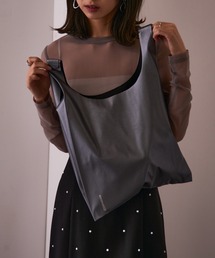 SETUP7 | 2WAYの持ち方で印象早変わり♪【MAISON BREEZE】PUレザーエコバッグ ショッピングトートマルシェバッグ(トートバッグ)