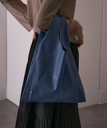 SETUP7 | 2WAYの持ち方で印象早変わり♪【MAISON BREEZE】PUレザーエコバッグ ショッピングトートマルシェバッグ(トートバッグ)