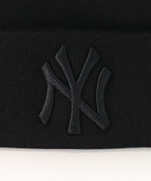 NEW ERA（ニューエラ）の「ニューエラ ニット帽 カフ NYニューヨークヤンキース（ニットキャップ/ビーニー・メンズ・ブラック/ベージュ/グリーン・FREE）」の5枚目の写真