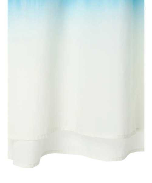 earth music&ecology(アースミュージックアンドエコロジー)の「段染めブラウス(Tシャツ/カットソー・レディース・ベージュ/ブルーグリーン・FREE)」の10枚目の写真