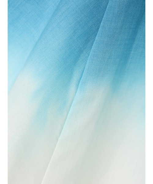 earth music&ecology(アースミュージックアンドエコロジー)の「段染めブラウス(Tシャツ/カットソー・レディース・ベージュ/ブルーグリーン・FREE)」の14枚目の写真