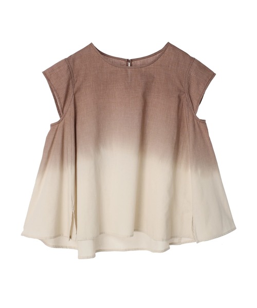 earth music&ecology(アースミュージックアンドエコロジー)の「段染めブラウス(Tシャツ/カットソー・レディース・ベージュ/ブルーグリーン・FREE)」の15枚目の写真