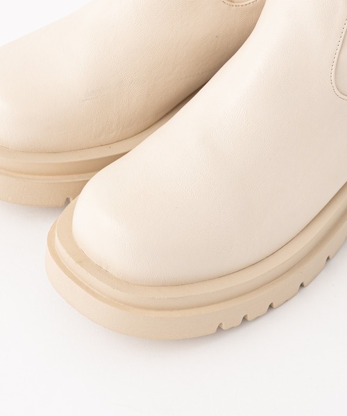 DISCOAT（ディスコート）の「タンクソールロングブーツ（ブーツ・レディース・ブラック/ブラウン/アイボリー・SMALL/MEDIUM/LARGE）」の8枚目の写真