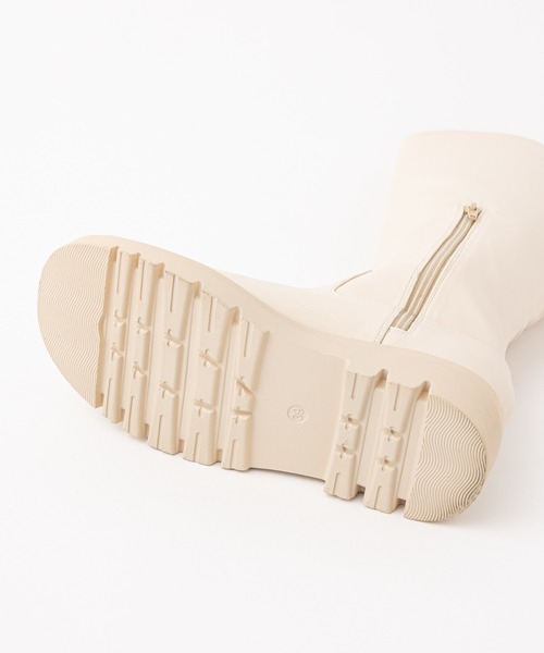 DISCOAT（ディスコート）の「タンクソールロングブーツ（ブーツ・レディース・ブラック/ブラウン/アイボリー・SMALL/MEDIUM/LARGE）」の4枚目の写真